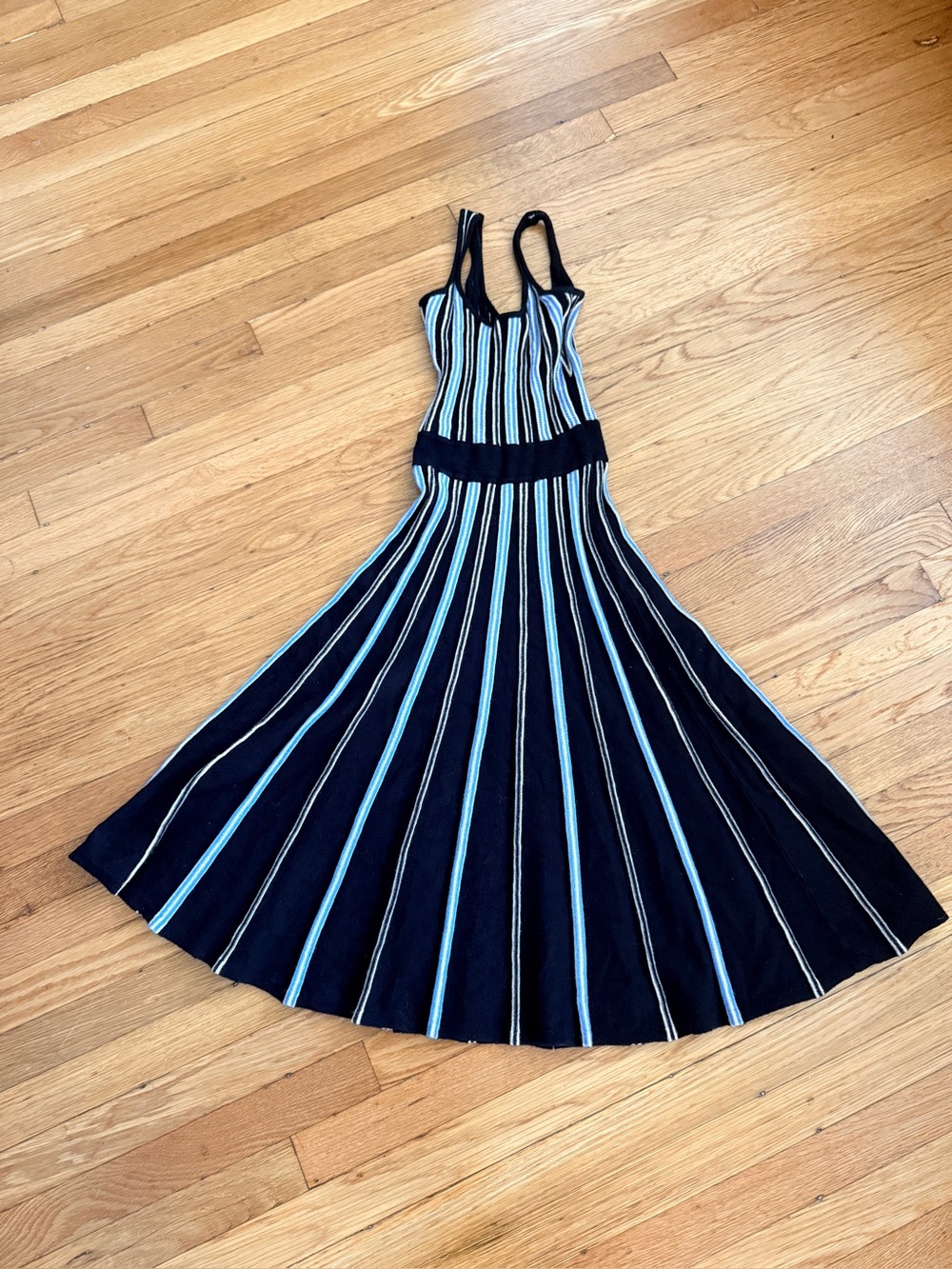 Forever 21 Striped Knit Sweater Dress | Fit & Flare Twirl Dress | XS